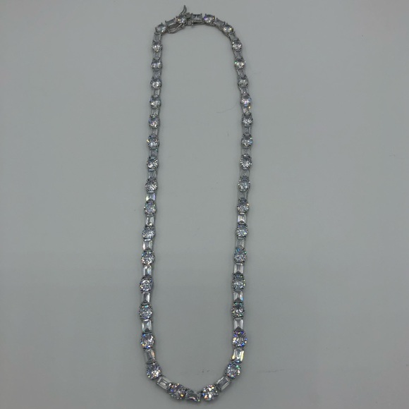 18k 63ct Multi-Stone Tennis Necklace - Picture 8 of 16